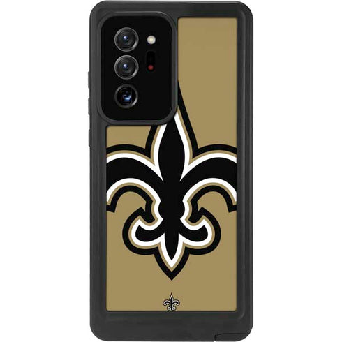 NFL New Orleans Saints Large Logo Galaxy Note20 Ultra 5G Waterproof Case