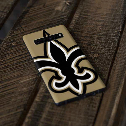 NFL New Orleans Saints Large Logo Galaxy S10 Plus Skin