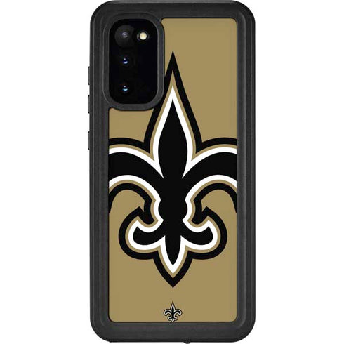NFL New Orleans Saints Large Logo Galaxy S20 Waterproof Case