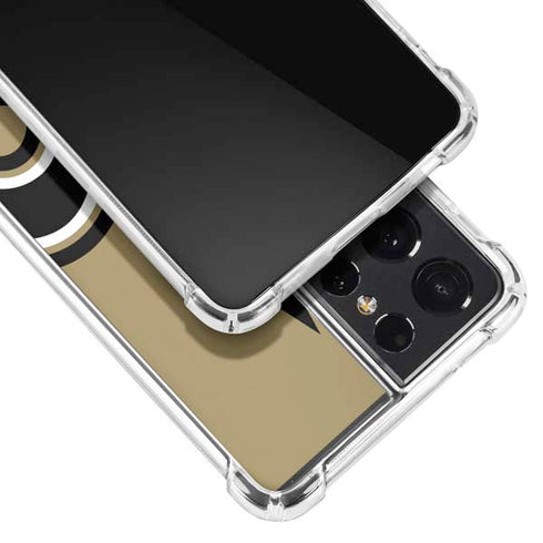 NFL New Orleans Saints Large Logo Galaxy S21 Ultra 5G Clear Case