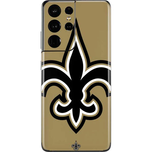 NFL New Orleans Saints Large Logo Galaxy S21 Ultra 5G Skin