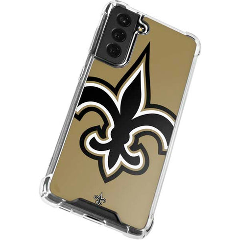 NFL New Orleans Saints Large Logo Galaxy S22 Clear Case