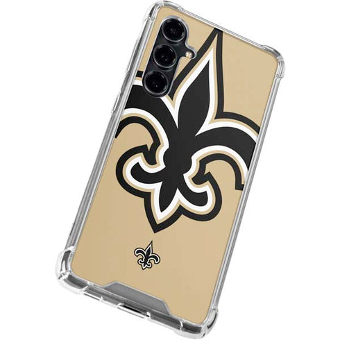 NFL New Orleans Saints Large Logo Galaxy S23 FE Clear Case