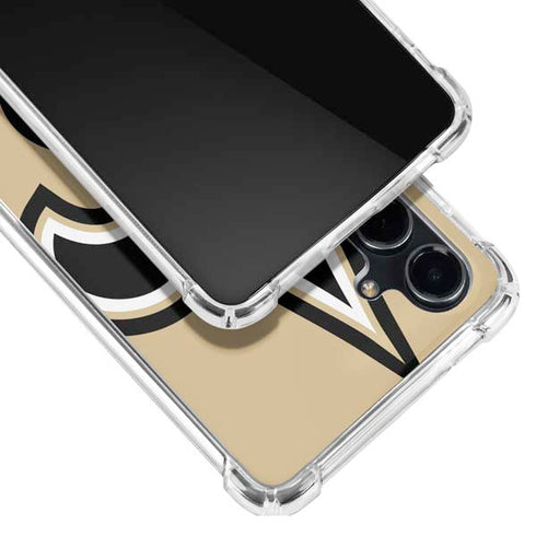 NFL New Orleans Saints Large Logo Galaxy S23 FE Clear Case