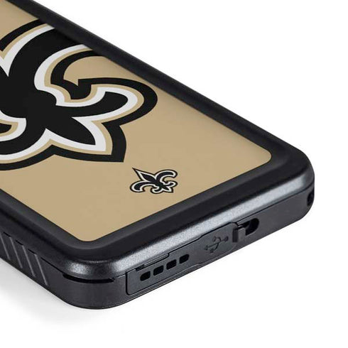 NFL New Orleans Saints Large Logo Galaxy S23 Plus Waterproof Case