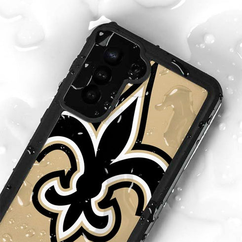NFL New Orleans Saints Large Logo Galaxy S23 Plus Waterproof Case