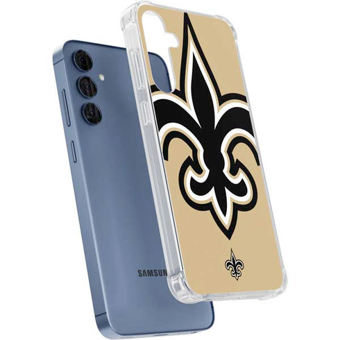 NFL New Orleans Saints Large Logo Galaxy S24 Clear Case