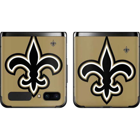 NFL New Orleans Saints Large Logo Galaxy Z Flip Skin