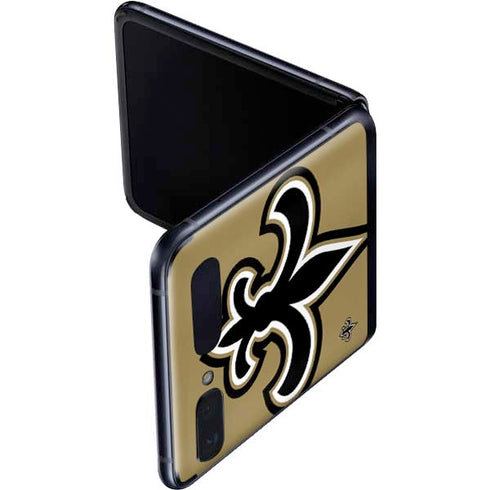 NFL New Orleans Saints Large Logo Galaxy Z Flip Skin