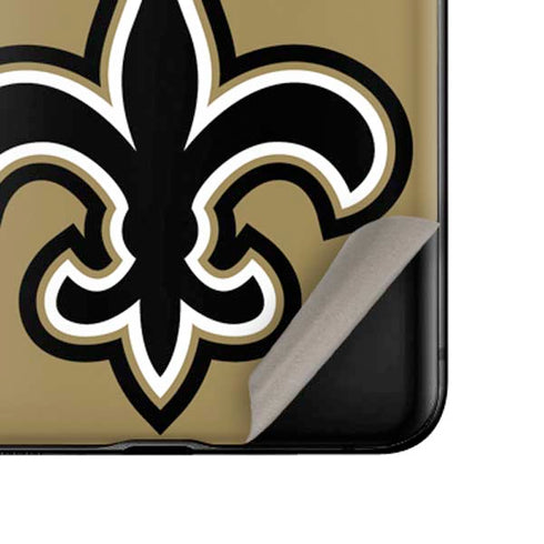 NFL New Orleans Saints Large Logo Galaxy Z Flip Skin