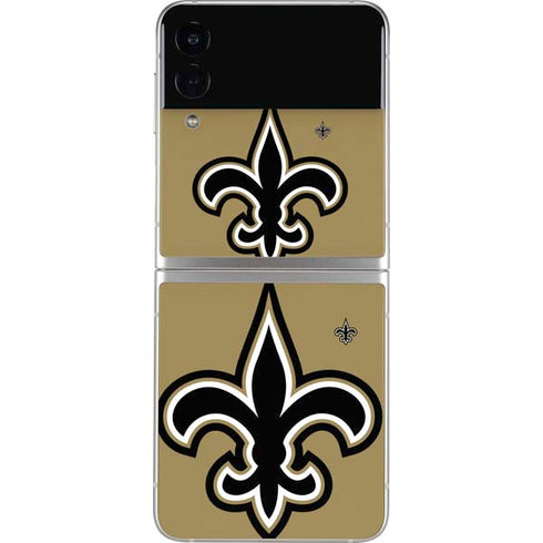 NFL New Orleans Saints Large Logo Galaxy Z Flip3 5G Skin