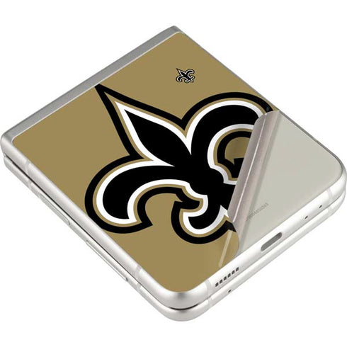 NFL New Orleans Saints Large Logo Galaxy Z Flip3 5G Skin