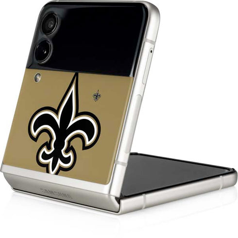 NFL New Orleans Saints Large Logo Galaxy Z Flip3 5G Skin