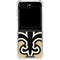 NFL New Orleans Saints Large Logo Galaxy Z Flip5 5G Clear Case