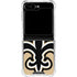 NFL New Orleans Saints Large Logo Galaxy Z Flip5 5G Clear Case