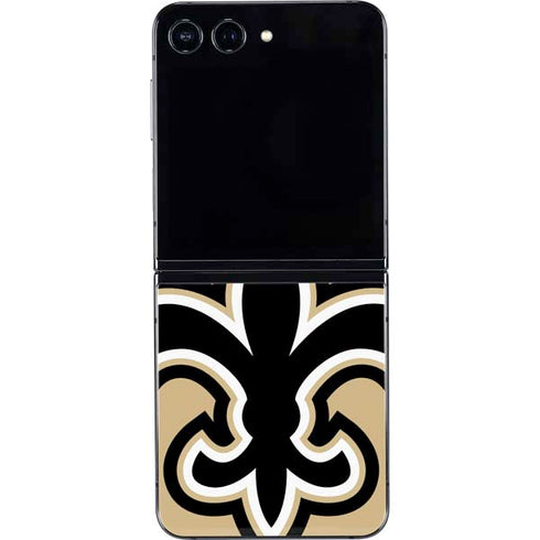 NFL New Orleans Saints Large Logo Galaxy Z Flip5 5G Skin