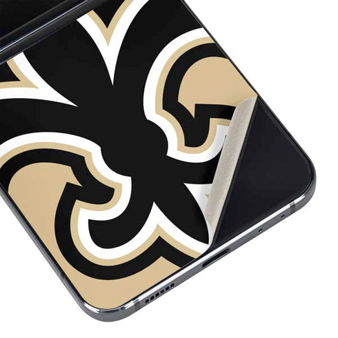NFL New Orleans Saints Large Logo Galaxy Z Flip5 5G Skin