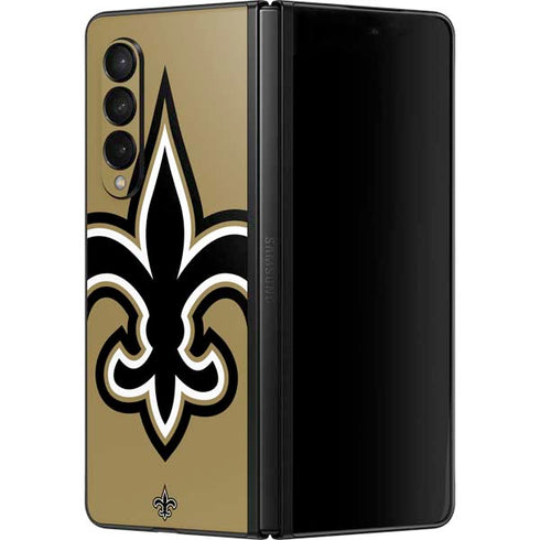 NFL New Orleans Saints Large Logo Galaxy Z Fold3 5G Skin