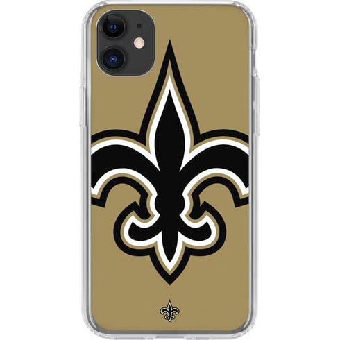 NFL New Orleans Saints Large Logo iPhone 11 Clear Case