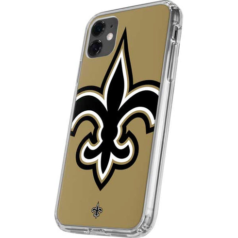 NFL New Orleans Saints Large Logo iPhone 11 Clear Case