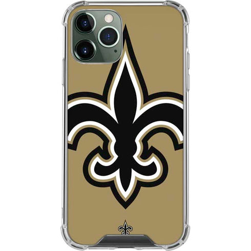 NFL New Orleans Saints Large Logo iPhone 11 Pro Max Clear Case
