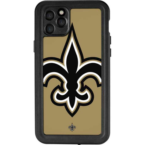 NFL New Orleans Saints Large Logo iPhone 11 Pro Max Waterproof Case