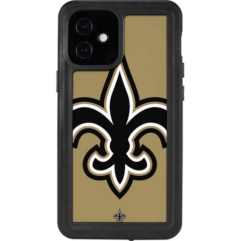 NFL New Orleans Saints Large Logo iPhone 12 Mini Waterproof Case