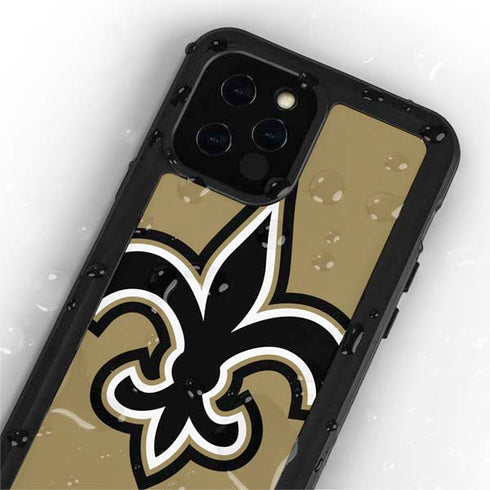 NFL New Orleans Saints Large Logo iPhone 12 Pro Waterproof Case