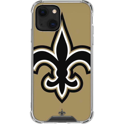 NFL New Orleans Saints Large Logo iPhone 13 Mini Clear Case