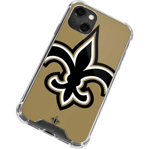 NFL New Orleans Saints Large Logo iPhone 13 Mini Clear Case