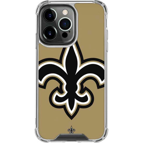 NFL New Orleans Saints Large Logo iPhone 13 Pro Clear Case