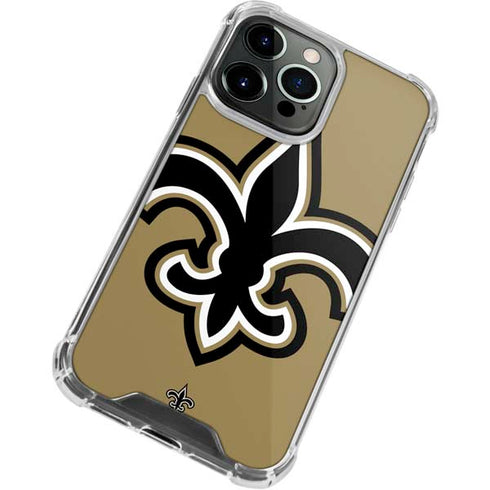 NFL New Orleans Saints Large Logo iPhone 13 Pro Clear Case