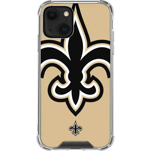NFL New Orleans Saints Large Logo iPhone 14 Clear Case