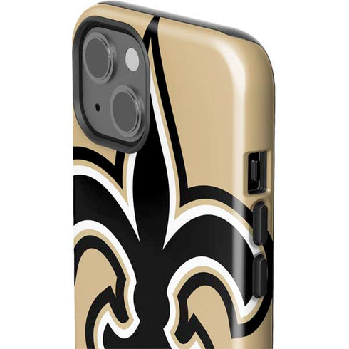 NFL New Orleans Saints Large Logo iPhone 15 Plus Impact Case