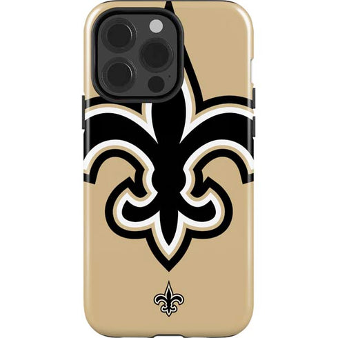 NFL New Orleans Saints Large Logo iPhone 15 Pro Impact Case
