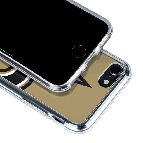 NFL New Orleans Saints Large Logo iPhone SE (2nd & 3rd Gen) Clear Case
