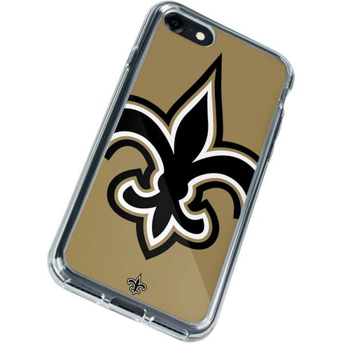 NFL New Orleans Saints Large Logo iPhone SE (2nd & 3rd Gen) Clear Case