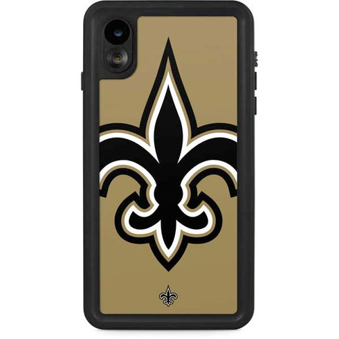 NFL New Orleans Saints Large Logo iPhone XR Waterproof Case