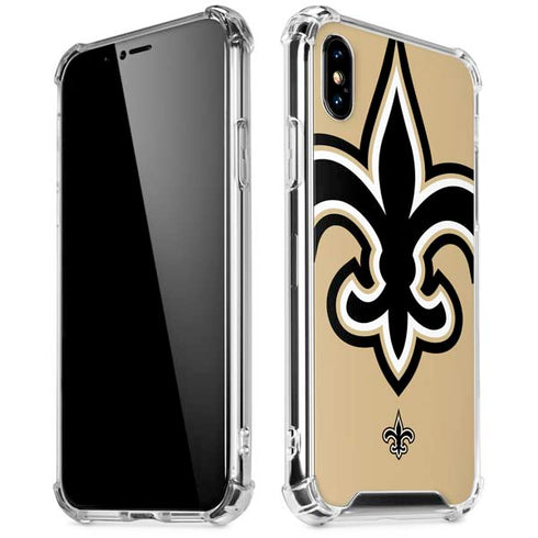 NFL New Orleans Saints Large Logo iPhone XS Max Clear Case