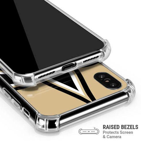 NFL New Orleans Saints Large Logo iPhone XS Max Clear Case