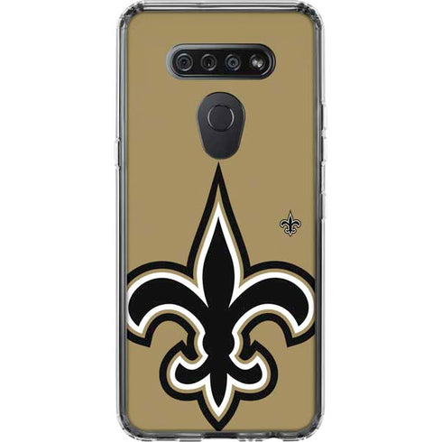 NFL New Orleans Saints Large Logo LG K51/Q51 Clear Case