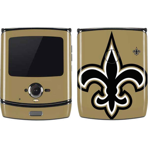 NFL New Orleans Saints Large Logo Motorola RAZR Skin