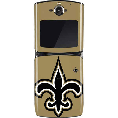 NFL New Orleans Saints Large Logo Motorola RAZR Skin