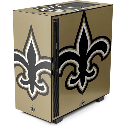 NFL New Orleans Saints Large Logo NZXT H510 Compact ATX Mid-Tower Case Skin