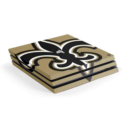 NFL New Orleans Saints Large Logo PS4 Pro Console Skin