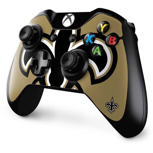 NFL New Orleans Saints Large Logo Xbox One Controller Skin