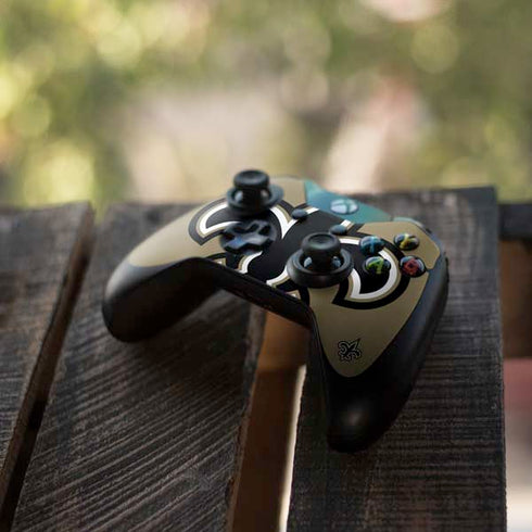 NFL New Orleans Saints Large Logo Xbox One Controller Skin