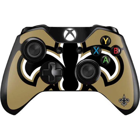 NFL New Orleans Saints Large Logo Xbox One Controller Skin