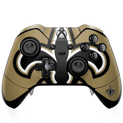 NFL New Orleans Saints Large Logo Xbox One Elite Controller Skin