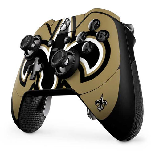 NFL New Orleans Saints Large Logo Xbox One Elite Controller Skin